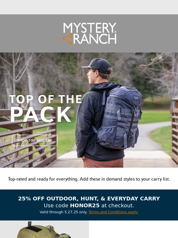 Mystery Ranch - Top of the Pack