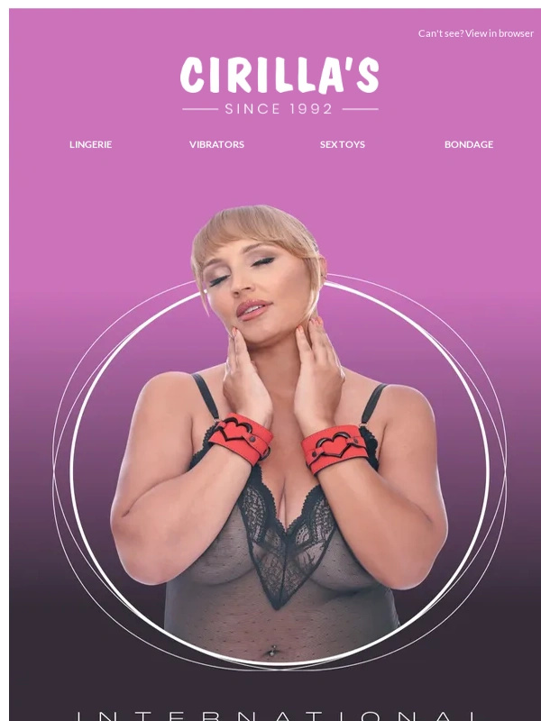 Cirilla's - Tie Up Some Savings: 25% Off for International Fetish Day!