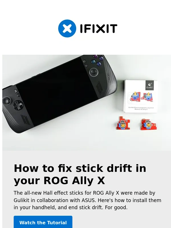 iFixit - The simple trick to fix ROG Ally X stick drift