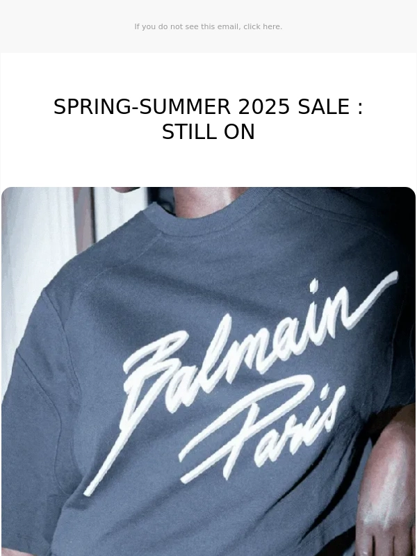 Balmain - SPRING-SUMMER 2025 SALE : STILL ON