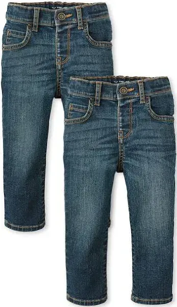 Baby And Toddler Boys Skinny Jeans 2-Pack - Denim