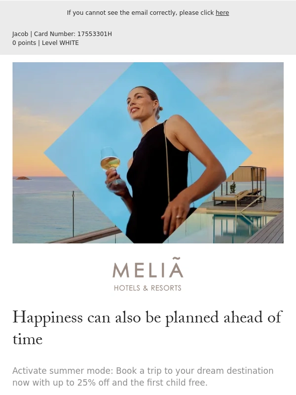 Melia - Up to 25% off for your summer adventures⛵