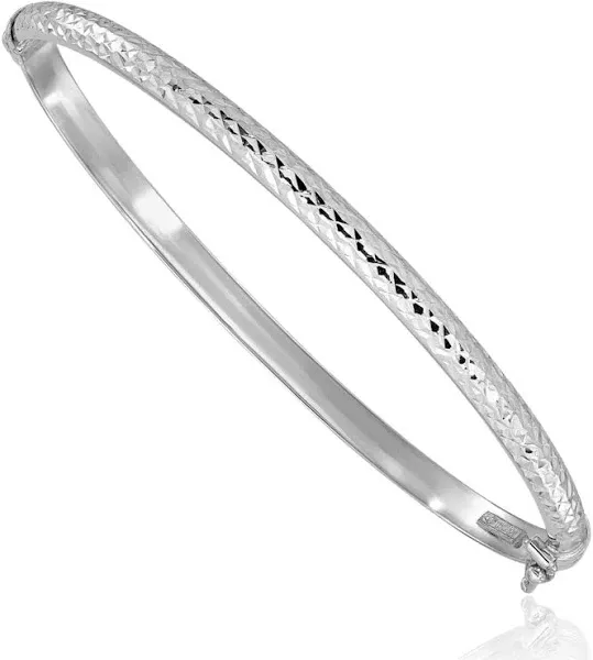 14K Solid Yellow Gold Bangle Bracelet