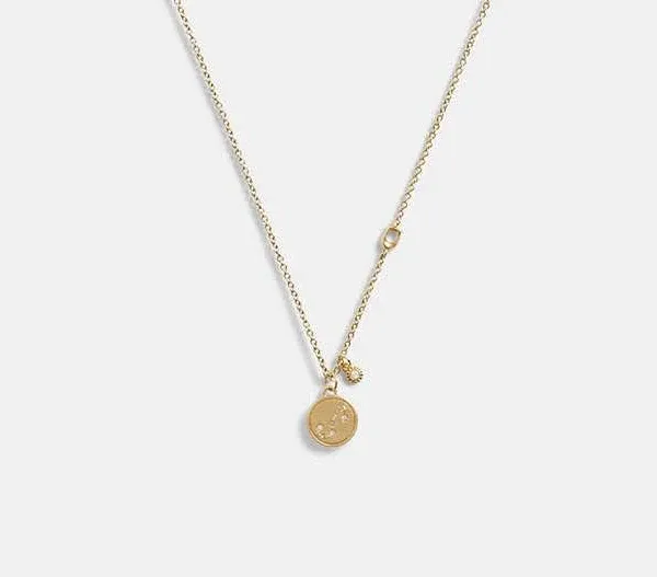 Coach Women's Scorpio Coin Pendant Necklace