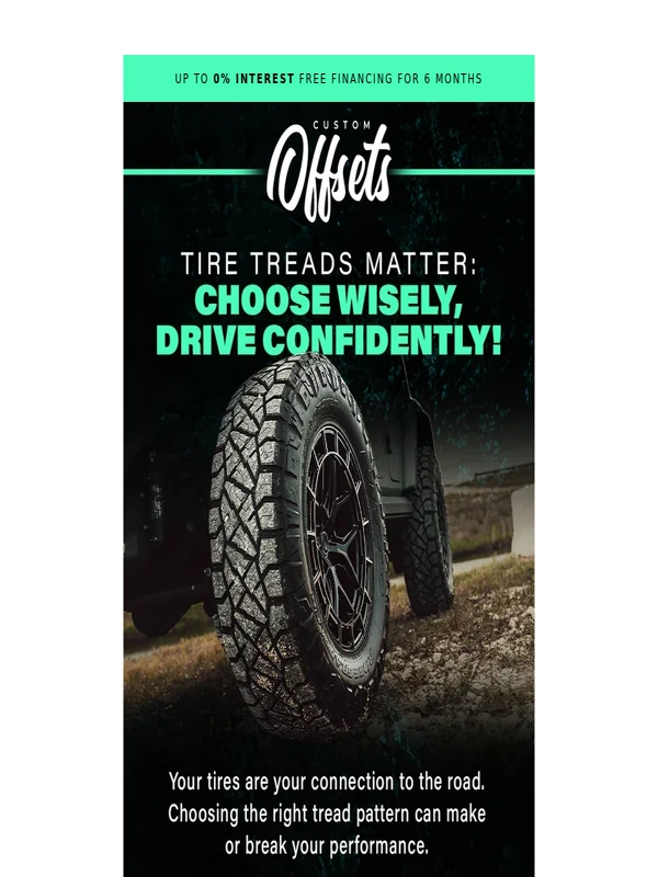 Custom Offsets - Choose the Right Tread for Your Ride! ?