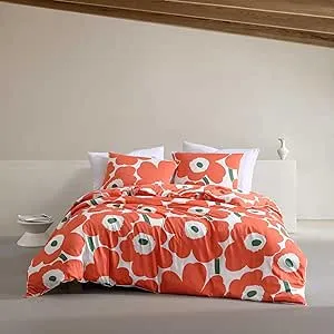 Marimekko Unikko Organic Cotton Duvet Cover Set - Full/Queen