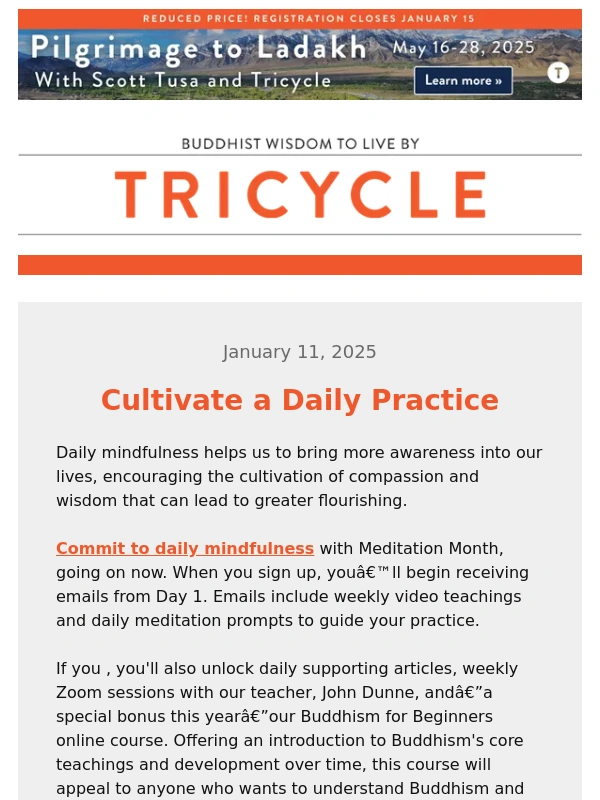 Tricycle - Daily Mindfulness for Greater Flourishing