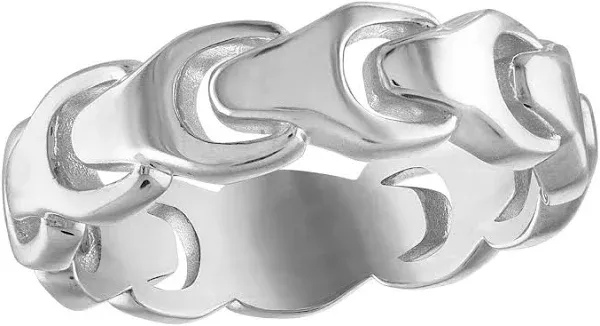 Bulova Men's Link Ring Sterling