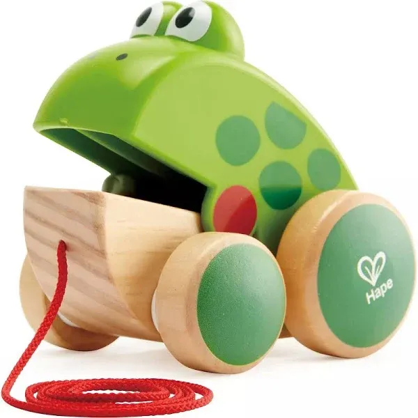 Hape Frog Pull-Along Toy for Toddlers