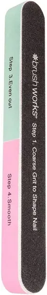 Brushworks 6 Way Shape & Shine Nail File