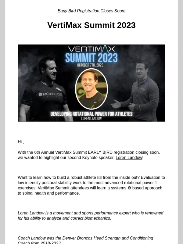 VertiMax - VertiMax Summit Keynote Highlight - Loren Landow