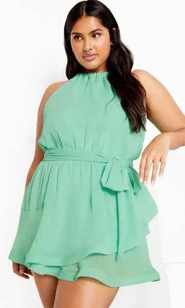 City Chic Women's Plus Size Belinda Playsuit