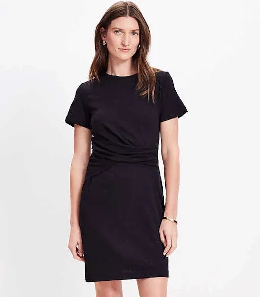 Loft Women's Draped Mini T-Shirt Dress