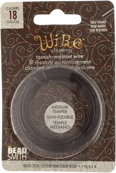 The Beadsmith Wire Elements Half Round Wire