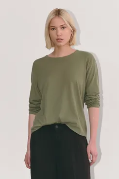 Everlane the Air Long-Sleeve Tee - Kalamata