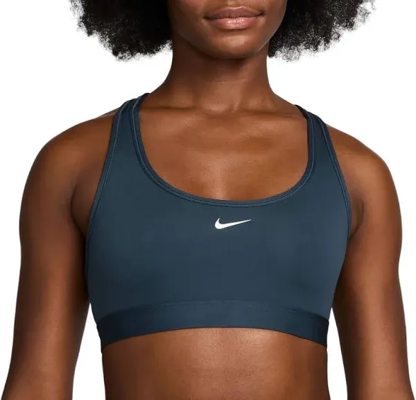 Nike Women's Swoosh Light Support Non-Padded Sports Bra, Small, Black