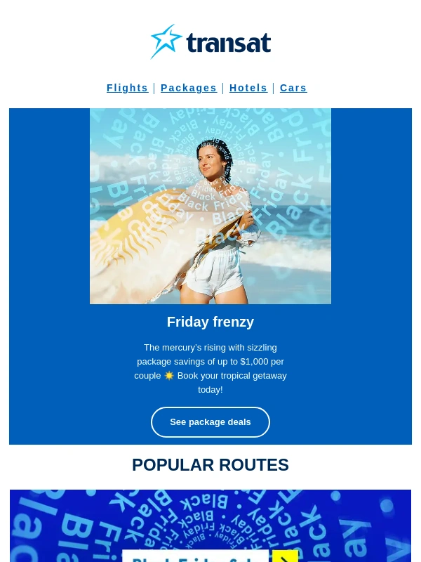 Air Transat - Black Friday surprise ?