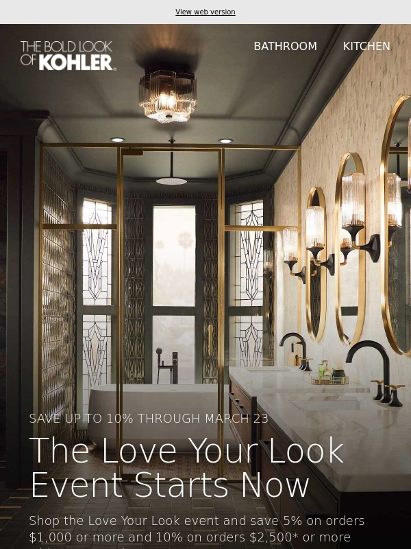 KOHLER - Starting Now: The Love Your Look Event