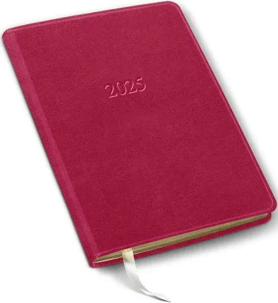 2025 Desk Weekly Hourly Leather Planner