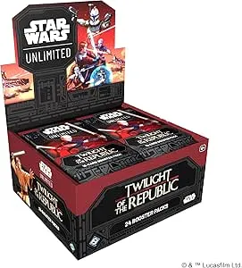Star Wars: Unlimited TCG – Twilight of the Republic Booster Display, Set of 24 Booster Packs $54.20 Shipped Free (Reg. $119.76)