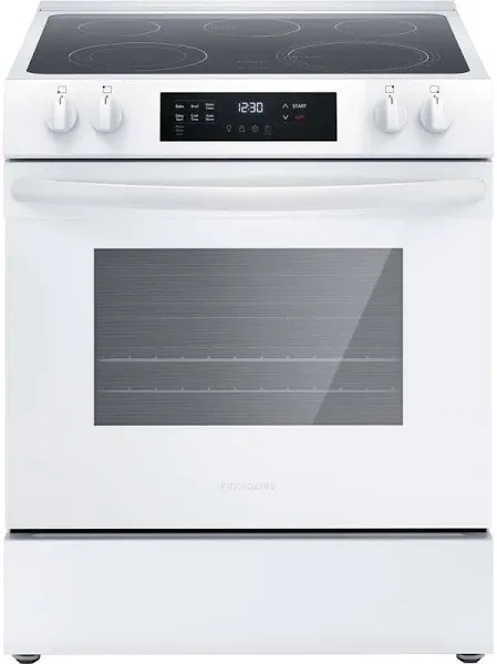 Frigidaire 30" Front Control Electric Range FCFE3062AW