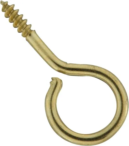 National Hardware Screw Eyes Solid Brass N119-321