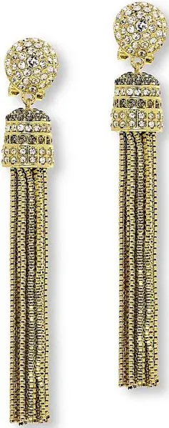 Heidi Daus Retro Fabulous Crystal Tassel Earrings