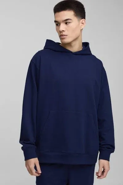 BoohooMAN Men's 260GSM Loopback Oversized Hoodie