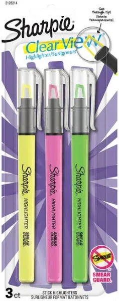 Sharpie Clear View Highlighter Stick