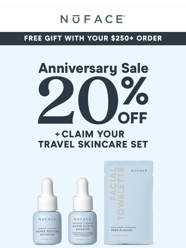 NuFACE - Get your FREE skincare set,on us ?