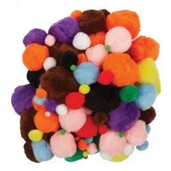Pom Poms with Bright Hues