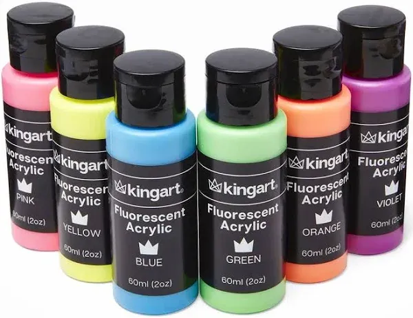 Kingart Studio Acrylic Craft Paint Set 506F-6C