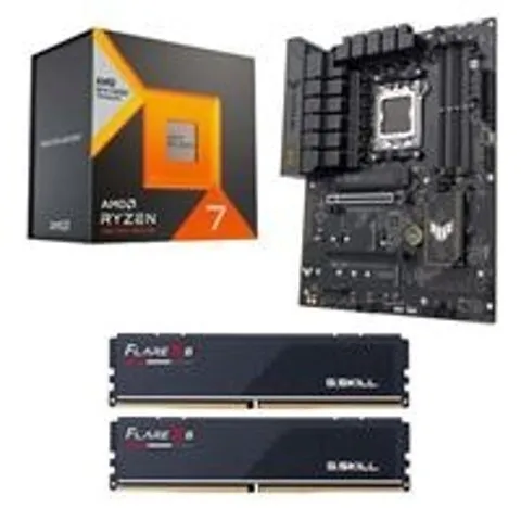 AMD Ryzen 7 7800X3D + ASUS B650-E TUF Mobo + 32GB G.Skill Flare X5 DDR5-6000 RAM