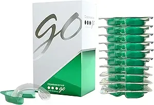 Ultradent Products - Opalescence Go Prefilled Teeth Whitening Trays, 15% Hydrogen Peroxide, 10 Treatments, Mint