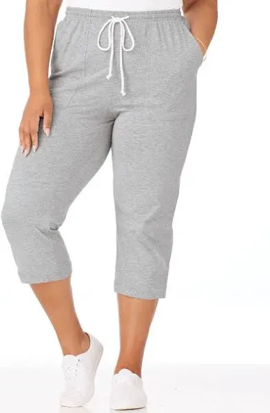 Blair Women's Lightweight Pull-On Knit Drawstring Capris