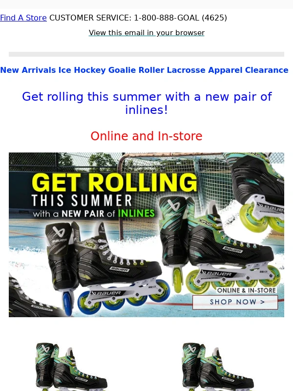 Perani's Hockey World - Get rolling this summer with a new pair of inlines!