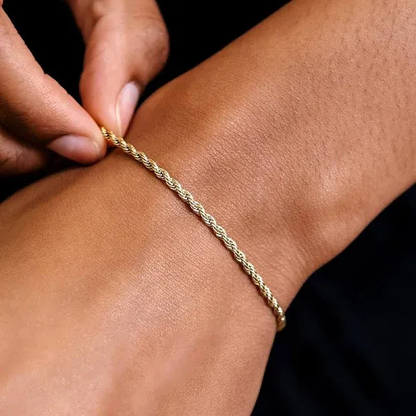 18k Gold Rope Bracelet