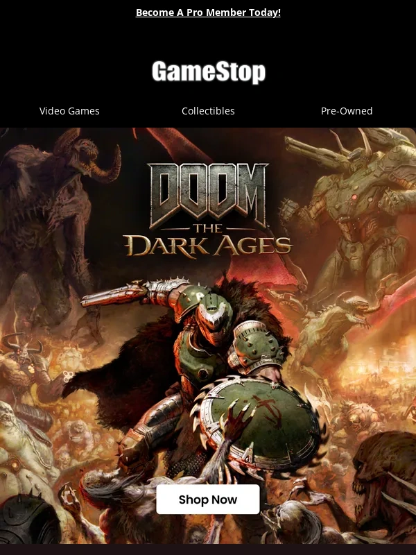 GameStop - ?? *Heavy metal intensifies* ?? DOOM: The Dark Ages is here!
