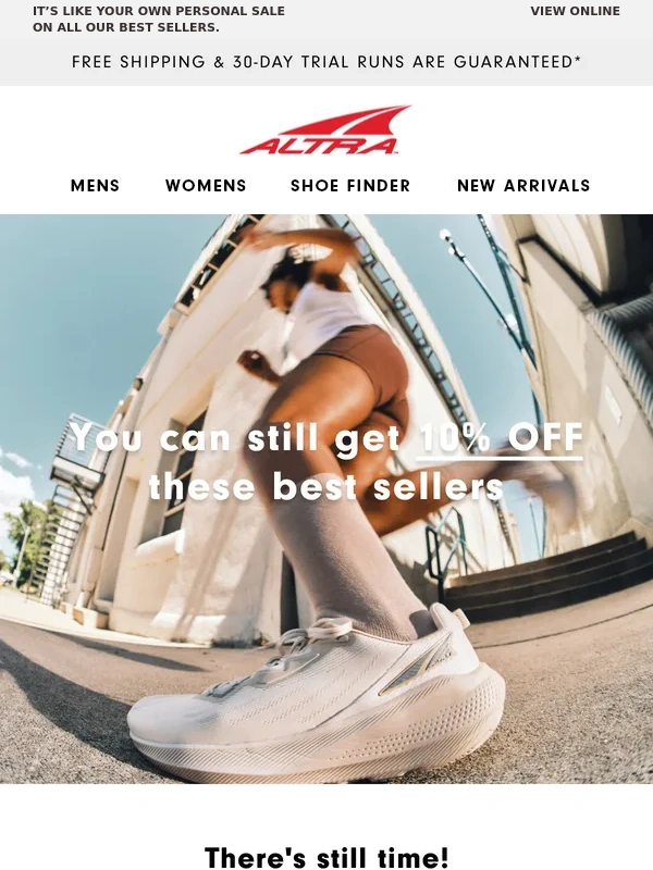 Altra Running - Use your 10% off on these best sellers ?