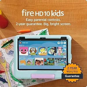 Amazon Amazon Fire HD 10 Kids tablet (newest model) ages 3-7 | Bright 10.1" HD screen with included ad-free and exclusive content, robust parental controls, 13-hr battery, 32 GB, Disney Princess