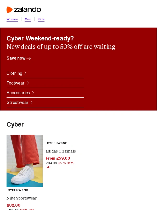 Zalando - Up to 50% + an extra 20% off! ?