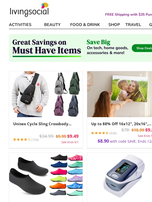 LivingSocial - Great Savings on Must Have Items