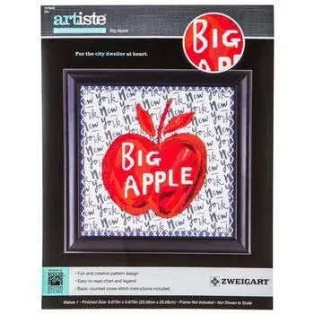 Big Apple Counted Cross Stitch Kit