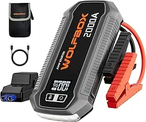 2000A WOLFBOX USB Jump Starter & Battery Pack w/ PD & QD 3.0 $40 + Free S/H