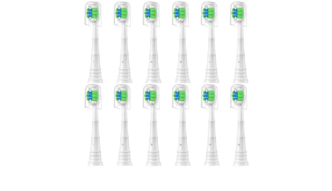 Wardimark Replacement Toothbrush Heads Compatible with Philips Sonicare Electric Toothbrush, 12 Pack Replacement Heads for Snap-on Electric Tooth Brushes (12 White, 12 Count(Pack of 1