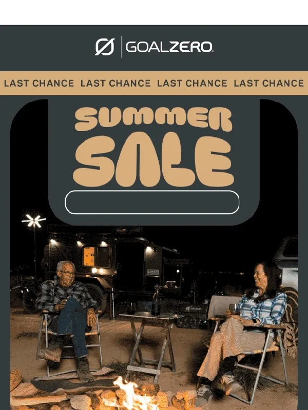 Goal Zero - ? Last Chance: Summer Sale