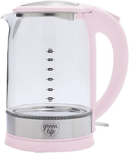 GreenLife 1.7 Liter Glass Electric Kettle