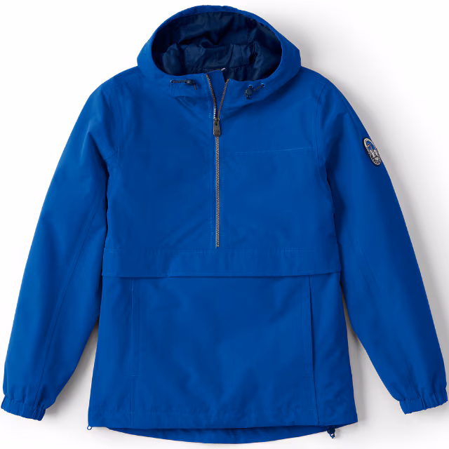 Lands' End Adult Squall Waterproof Anorak Pullover