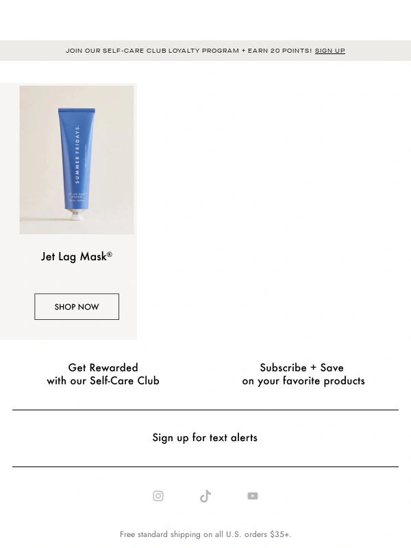 Summer Fridays - Be First To Shop Jet Lag Eye Patches