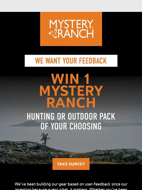 Mystery Ranch - WIN A MYSTERY RANCH PACK